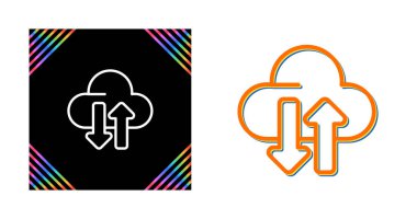 Paylaşılan sunucu simgeleri, vektör illüstrasyonu