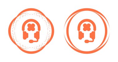 Web ve Mobil Uygulama için Kulaklık Simgesi Vektörü. Beyaz Arkaplanda Kulaklık Sembolü 