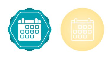 renkli takvim simgeleri. olay hatırlatıcı sembolleri. Renkli web düğmeleri. Beyaz arkaplanda izole edilmiş vektör illüstrasyonu