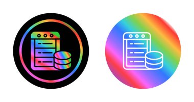 veritabanı simgeleri ayarlandı, vektör illüstrasyonu