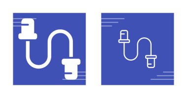 Kablo Etiketleri Vektör Simgeleri Ayarlandı 