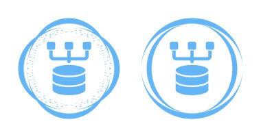 Veri Depolama Web simgesi vektör çizimi