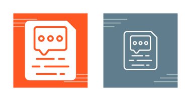 İleti baloncukları gösteren sohbet belgesi simgeleri