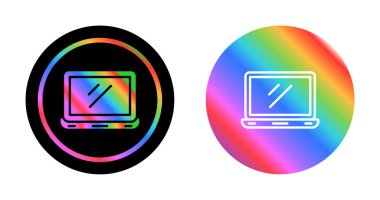 Bilgisayar İzleme Simgesi, Beyaz Arkaplanda İzole Edilmiş Gösterge İşareti, Vektör Resimleri 