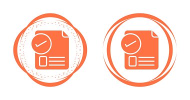 Kağıt kağıtlar onay süreci. Uygulamalar için basit web simgeleri 