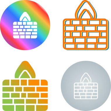 Tuğla şömineli ve alevli düz düğmeler 