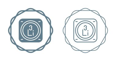 Kimyasal element simgeleri basit illüstrasyon ayarladı