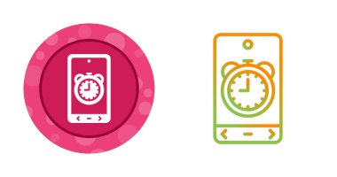 Akıllı telefon simgesi, telefon sembolü, modern cihaz işareti, beyaz arkaplanda renkli vektör 