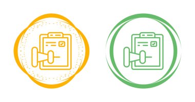 Beyaz arkaplanda izole edilmiş belge hacmi simgeleri, vektör illüstrasyonu          