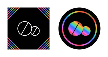 Düz stil haplar. İzole edilmiş arkaplanda tıbbi tabletler vektör illüstrasyonu. 