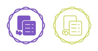 kopyalama simgeleri beyaz arkaplanda izole edildi. 