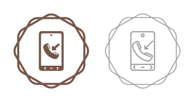 Beyaz arkaplanda izole akıllı telefon simgesi, modern telefon işareti, renkli illüstrasyon 