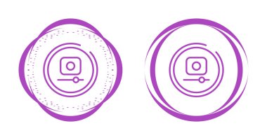 video kaydı simgesi vektör çizimi 