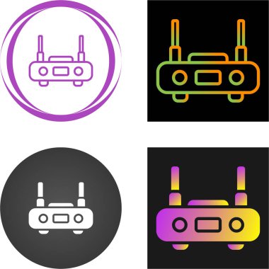 Wifi yönlendirici, kablosuz ethernet modem simgesi beyaz arkaplanda izole edildi