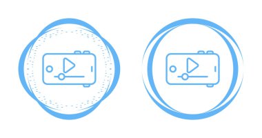 çalma simgelerine sahip cep telefonu beyaz arkaplanda izole edildi.