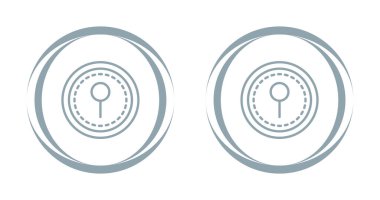 pin web simgesi vektör illüstrasyonu