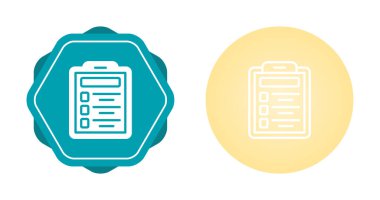 kontrol listesi simgesi vektör çizimi 