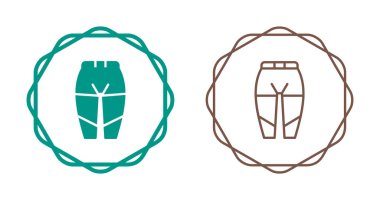 Termal iç çamaşırı ikonları, vektör illüstrasyonu