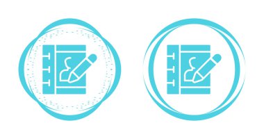 Not defteri simgeleri vektör illüstrasyonunun basit bir kümesi 