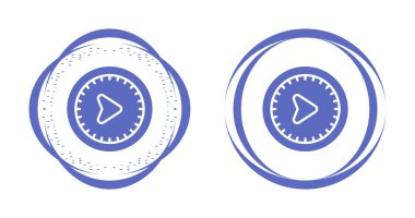 Beyaz arkaplanda daire simgelerinde ok kümesi, vektör yanılsaması  