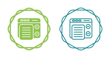 Web sayfası simgeleri. vektör illüstrasyonu 