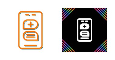 Moda düz tasarımlı cep telefonu lin simgesi. Cep telefonu simgesi. Web ve mobil uygulama için telefon arama simgesi