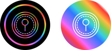 pin web simgesi vektör illüstrasyonu