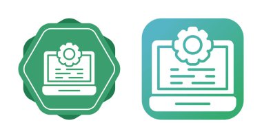 Bilgisayar İzleme Simgesi, Beyaz Arkaplanda İzole Edilmiş Gösterge İşareti, Vektör Resimleri 