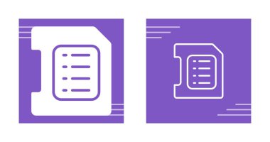 Beyaz arkaplandaki SD-kart simgelerinin web seti