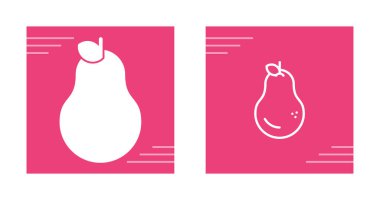 armut simgeleri beyaz arkaplanda ayarlandı