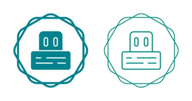Flash disk simgeleri ayarlandı, vektör illüstrasyonu basit tasarım