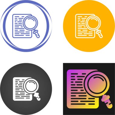 Web için soyut renk tarzında sanatsal vektör belgesi simgesi.