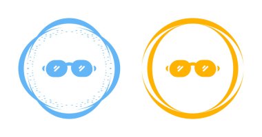 Gözlük seti Web basit illüstrasyon