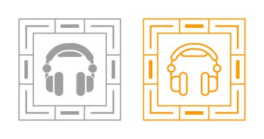 Beyaz arkaplanda siyah beyaz çizgi müzik seti hoparlörü ikonu izole edildi. Ses sistemi hoparlörleri müzik. Müzik ikonu. Bas gitar sesi. rastgele dinamik