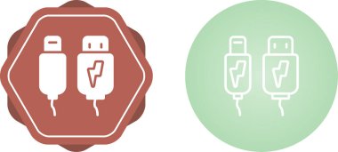 Beyaz arkaplanda elektrik dolgu simgeleri ayarlandı