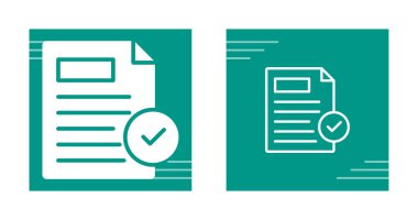 belge simgesi, vektör çizimi