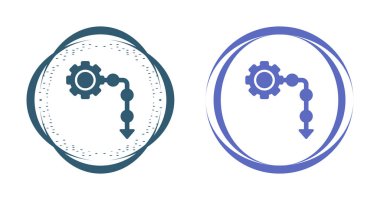 İşlem simgeleri ayarlandı, vektör illüstrasyonu