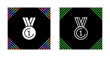 Madalya ikonları hazır. Beyaz arkaplanda izole edilmiş web tasarımı için vektör simgeleri dizisi 