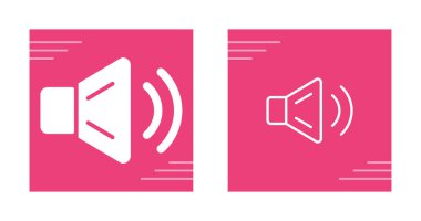 ses düğmesi simgeleri beyaz arkaplanda izole edildi