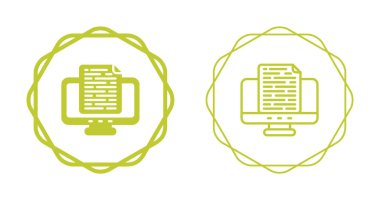 Belge simgesi. Dosya sembolü. Sayfa düğmesi. Renkli vektör illüstrasyonu 