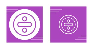 Basit bölme simgeleri kümesi vektör illüstrasyonunu ayarla. 