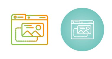 Beyaz arkaplanda dağ manzaralı bilgisayar dizinleri 