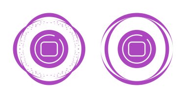 dur daire vektör simgeleri ayarlandı