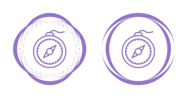 pusula simgeleri web basit illüstrasyon