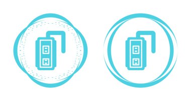 Elektrik soket vektör simgesi. Kablo ağ filtresi sembolü