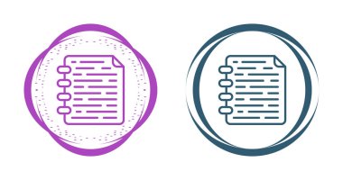 Basit bir belge illüstrasyonunda sunulan Web simgesi.