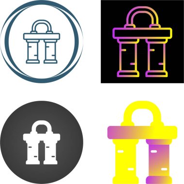 Su filtresi simgeleri ayarlandı, vektör illüstrasyonu