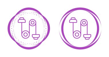 tel halat makarası simgeleri ayarlandı, vektör illüstrasyonu