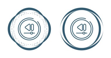 Video Önceki Parça Düğmesi simgesi setinin vektör illüstrasyonu 