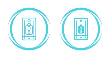 akıllı telefon simgeleri ayarlandı, vektör illüstrasyonu basit tasarım